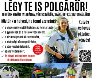 Polgárőrség toborzó plakát