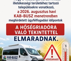 KAB BUSZ ügyintézés elmarad